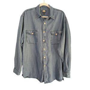 Tommy Bahama Blue Casual Button Down Shirt Relaxed Fit
